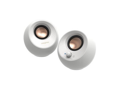 Creative Pebble V3 USB-C 2.0 Bluetooth Speaker System - 8 W RMS - White