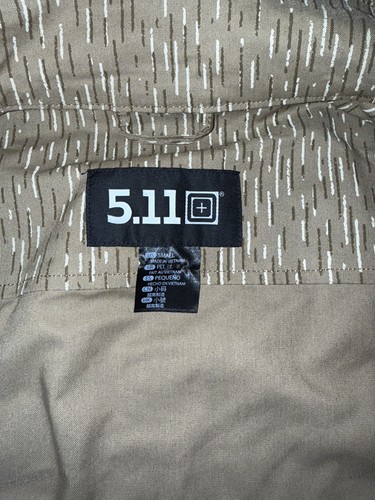 5.11 Tactical Men Watch Camo Jacket Coyote Tarn Size S Flex Tax Canvas SMALL - Picture 5 of 18