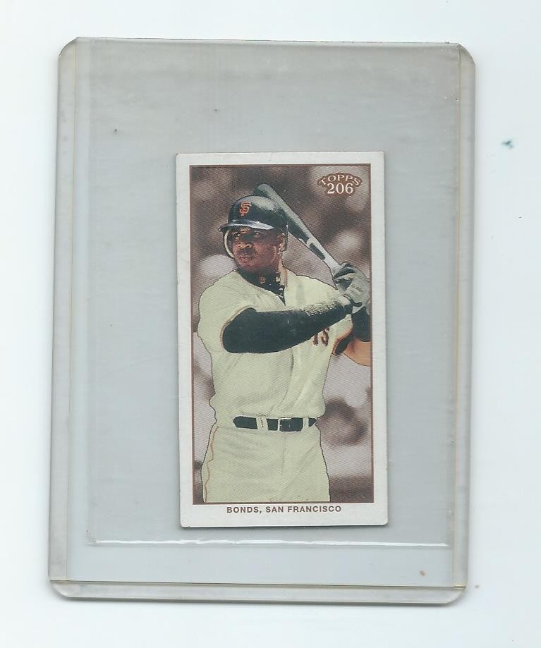 2003 Topps 206 Barry Bonds Mini BLUE Caporal Back  NO Elbow Pad ULTRA RARE  #310