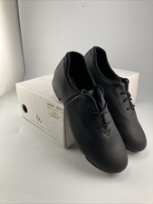 Eurotard Euphonix Leather Split Sole Tap Shoes Women  s 4.5 Black A5524A