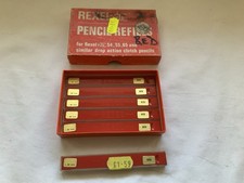 REXEL RITE PROPELLING PENCIL REFILLS, RED BOX OF 6
