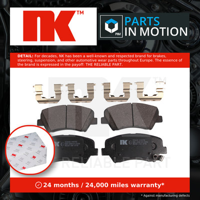 Brake Pads Set fits KIA CEED JD 1.0 Front 15 to 18 NK 58101A4A15 58101A6A00 New