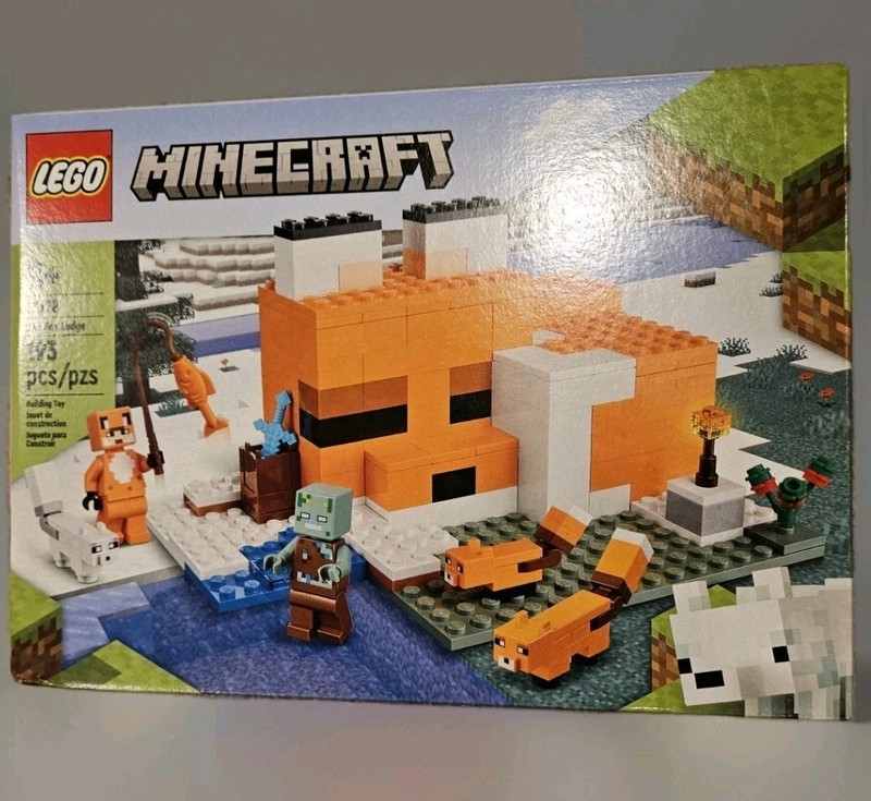 ⭐ LEGO Minecraft The Fox Lodge 21178 - New/Sealed