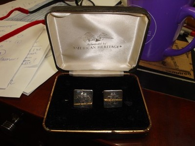 Antique BLOOMFIELD HILLS C.C. GOLF Sterling Silver Cufflinks Michigan Harry COLT