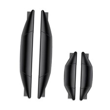 4PCS Car Door Anti-Collision Strip, Car Door Edge Guards, Auto Body Self Black