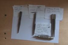 Set of 4 Vintage Nail Punch Tools 1 #1111 CENTER PUNCH Made In USA STANLEY & MO