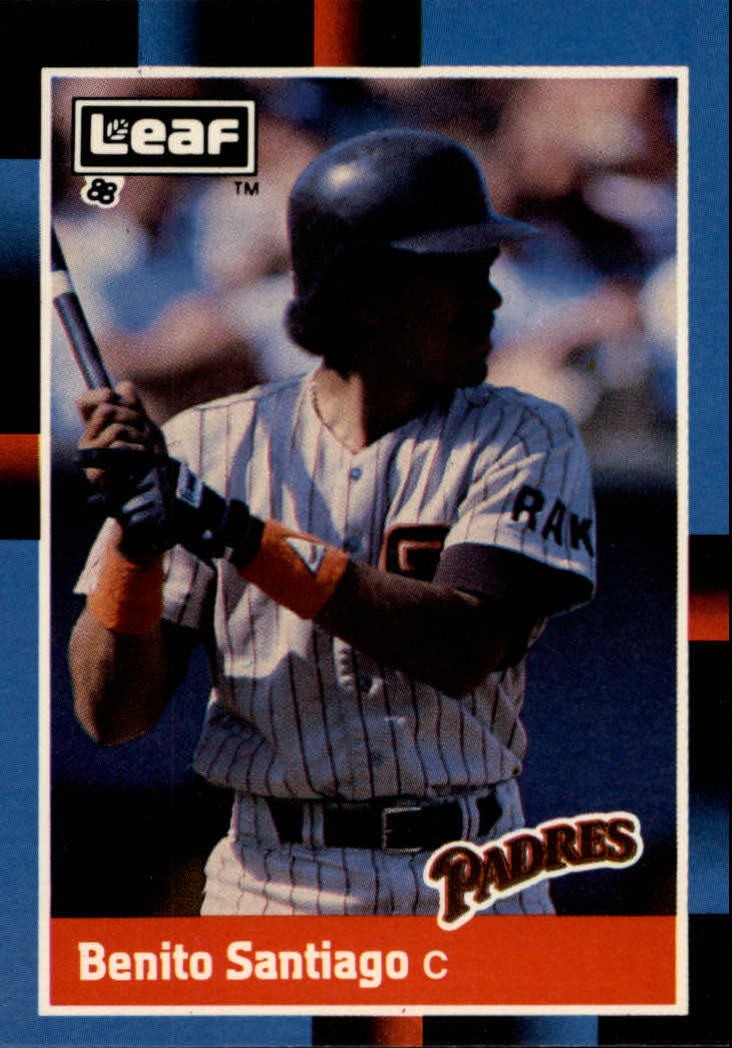 1988 Leaf Donruss Baseball Card #58 Benito Santiago ~ Grade: NM