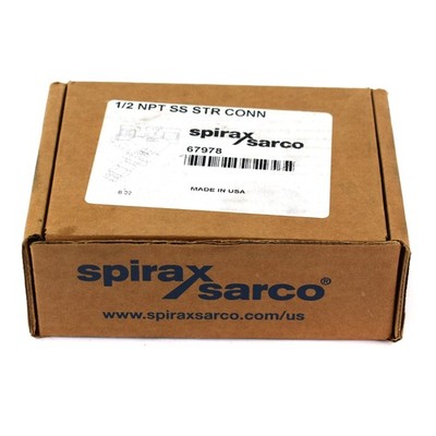 NEW Spirax Sarco 67978 Strainer Connector with Blowdown 1/2'' NPT Stainless Steel