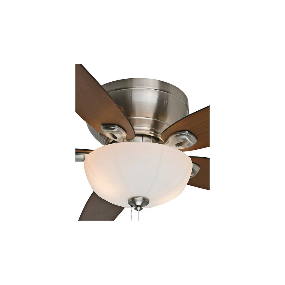 New Casablanca Durant 54" Brushed Nickel Low Profile Ceiling Fan w/ Light 54101 - Image 4 of 4