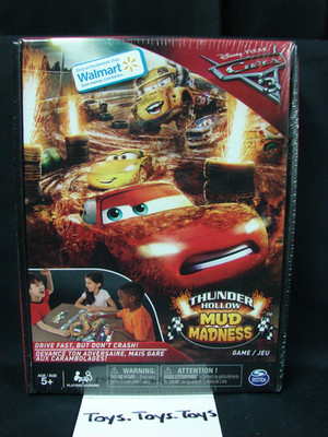 Disney Pixar Cars 3 Thunder Hollow Mud Madness Board Game NEW SEALED Spin Master
