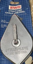 Vintage Irwin Straight line Chalk Line Reel New In Package 