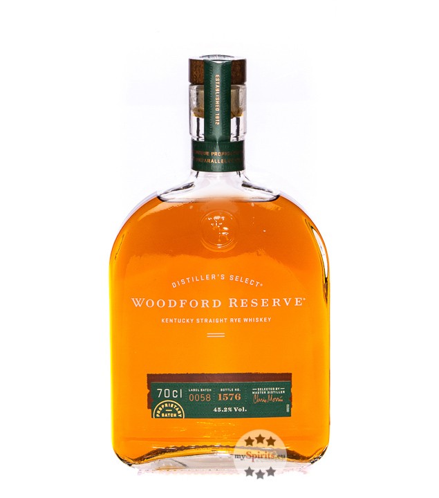 Woodford Reserve Kentucky Straight Rye Whiskey / 45,2 % Vol. / 0,7 Liter-Flasche product image