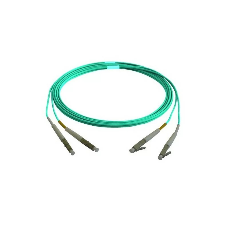 Câble Fibre Optique Multimode OM3 LC-LC Duplex – 50 Mètres (164 Ft) – Vert – Uxcell