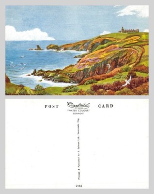 Vintage Postkarte - The Lizard Point und Leuchtturm Cornwall UK - UNBESENDET