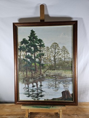 ORIGINAL GEMÄLDE GOLDWINS POOL VON TONY VAN DE BOSPOORT C.S.E. 1973 Prüfung