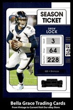 2021 Panini Contenders Drew Lock #28 Denver Broncos NFL Football