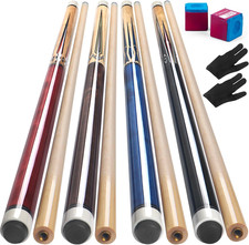 Pool Cues,58" Pool Cue Stick Canadian Maple Wood Billiard Cues Sticks for Profes