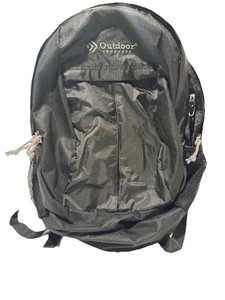 Outdoor Products Black Backpack 17” Hiking School Bag w/ Chest Strap