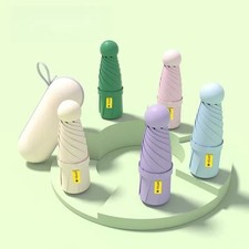 Mini Capsule Folding Umbrella Vinyl Travel Accessoreis  for Outdoor