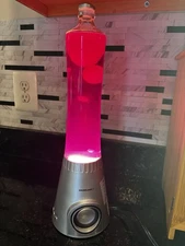Soundlogic XT Kinetic Lava Lamp with Wireless Speaker Purple Pink Y2K