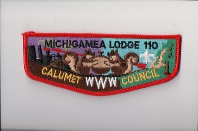 Lodge 110 Michigamea OA flap (V)