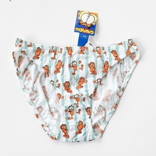Vintage 80s/90s Garfield Women  s 7 Bikini Underwear Panties Cartoon Graphic NOS