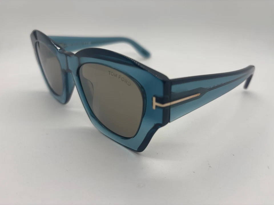 NUEVO TOM FORD GUILLIANA TF1083 90L Gafas de sol azules 52-22-140 mm SIN ESTUCHE Foto 3 de 4