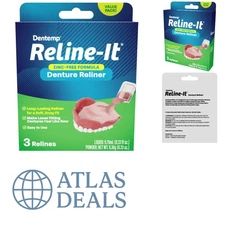 3-Pack Denture Reline It Formula - Custom Comfort for Upper & Lower Dentures