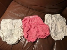 Lot Of 6 Infants / Baby  s Bloomers/ Diaper Cover 3-6 MOs
