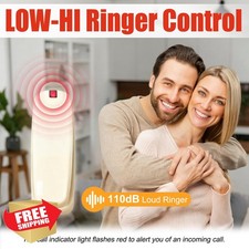 Uvital Corded Landline Phone Wall Mount Loud Ringer No Power