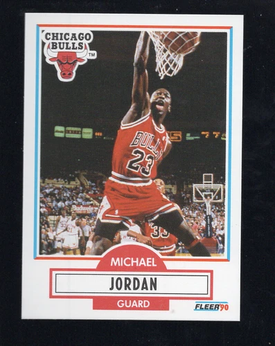 1990-91 Fleer #26 Michael Jordan Chicago Bulls HOF Basketball Card NM