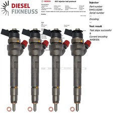 4x INJEKTOR 0445110601 BMW 116d 118d E81 E87 F20 F21 118d E88 E82 0445110289