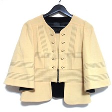 FENDI Flare Sleeve Designer Jacket Size 40 Yellow Women USED