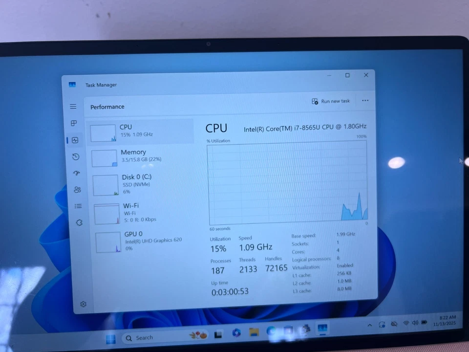 Ultrabook ASUS ZenBook UX333FA i7-8565U 16GB 512GB SSD 13.3" FHD - Bueno Foto 4 de 4