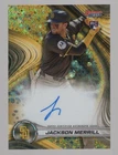 JACKSON MERRILL 2024 BOWMAN'S BEST GOLD MINI-DIAMOND REFRACTOR RC AUTO #26/50