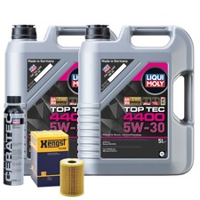 Motoröl 5W30 LIQUI MOLY Top Tec4400 10L+HENGST Ölfilter +Cera Tec