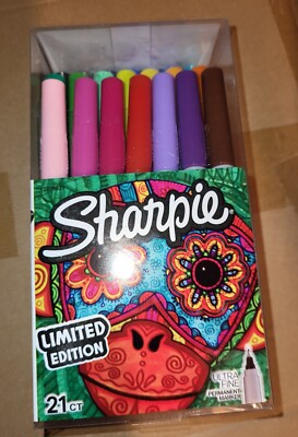 Sharpie Limited Edition Permanent Markers 21 Ultra Fine Point Assorted Colors
