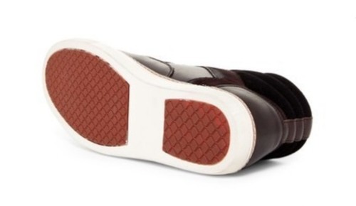 ENGLISH LAVANDERIA Pinner Hi Top Sneaker Uomo Taglia 10,5 Marrone NUOVO - Foto 3 di 3