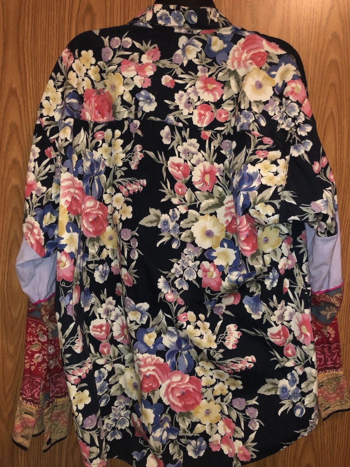 Vintage One of a kind men’s ( size XL) button down shirt. Flower Power. 1990