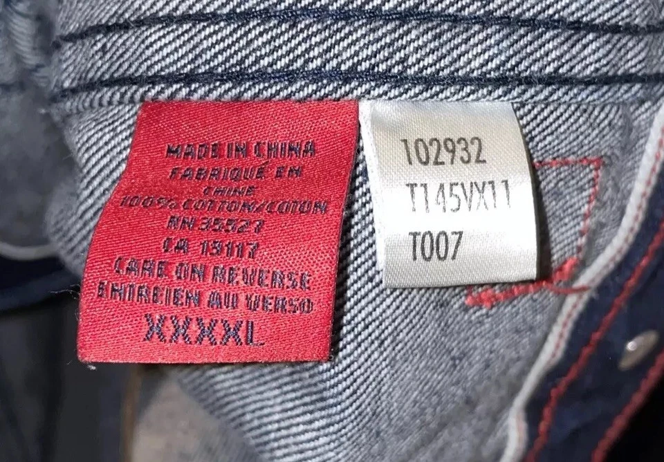 Chaqueta vaquera vintage Marithe Francois Girbaud azul con ribete de camionero talla XXXXL Foto 3 de 4