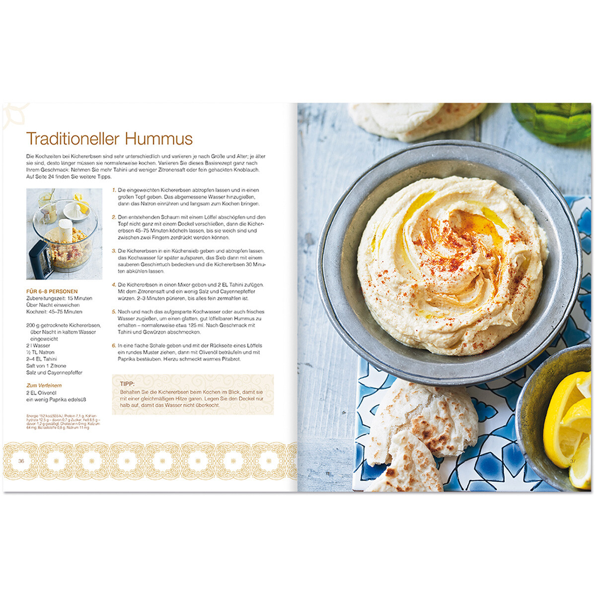 Thumbnail - Hummus. Köstliche Variationen Mit Der Kichererbse. Sara Lewis