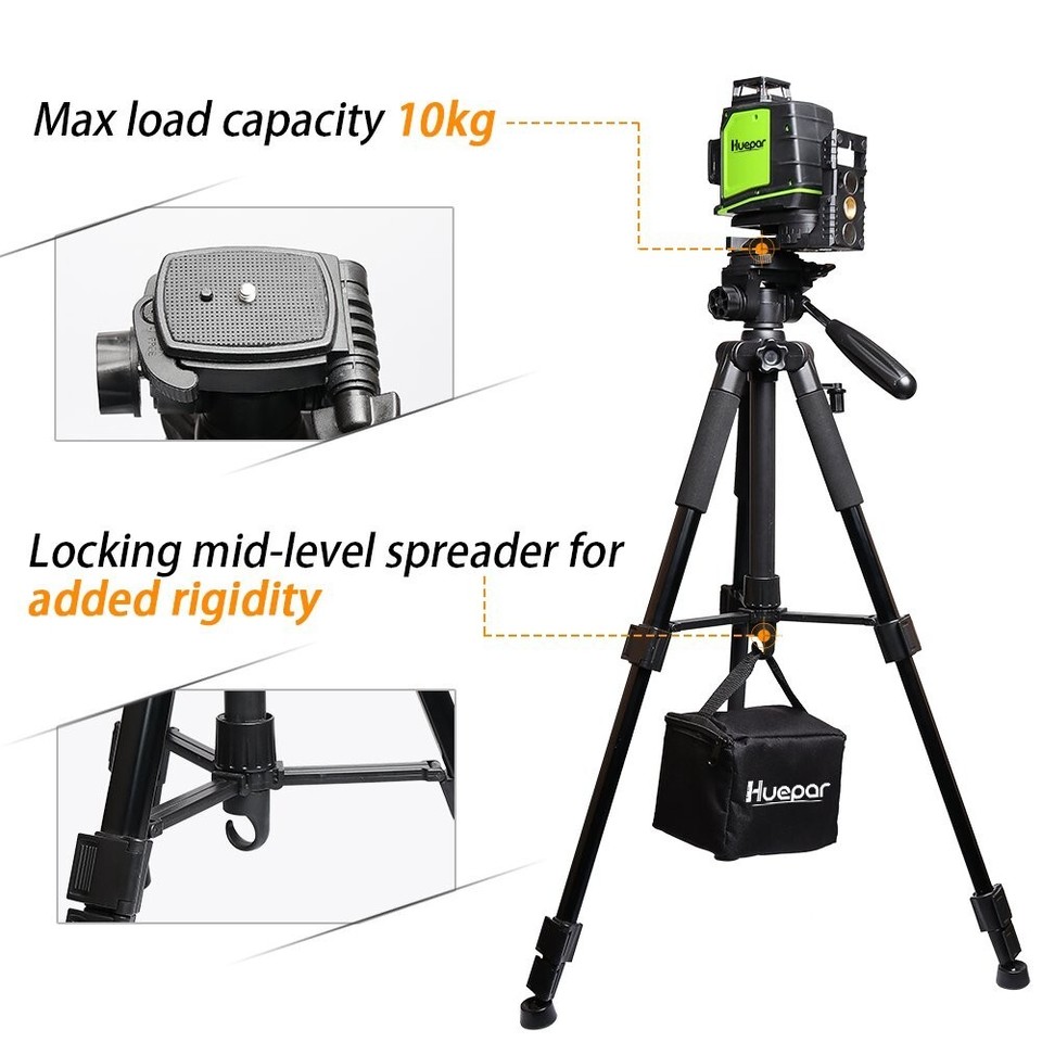 Huepar Tripod TPD14 56"/143cm for Laser Level& Camera eBay