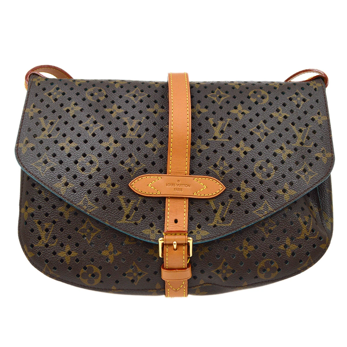 LOUIS VUITTON SAUMUR 30 SHOULDER BAG TJ4181 MONOGRAM PERFORATED M93998  20570