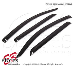 For-Toyota-Sequoia-2008-2016-Outside-Mounted-Dark-Smoke-JDM-Window-Visors-4pcs