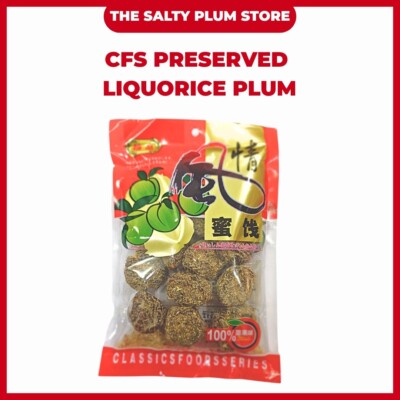 CFS Preserved Liquorice Plum 100g The Salty Plum Store