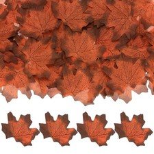200-Pack Artificial Maple Leaves Fake Fall Leaves Faux Autumn Leaves for Than...