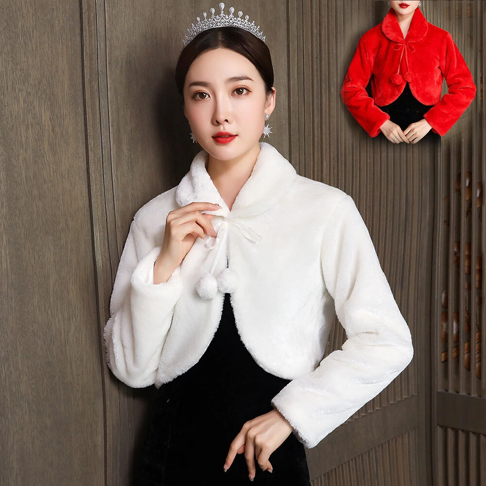 Faux fur bolero cheap