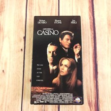 Casino VHS Movie Tape Drama Robert DeNiro Sha...