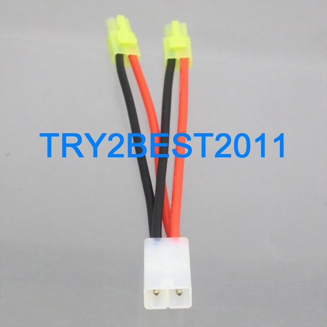 Tamiya female to 2 Mini Tamiya male parallel cable 18AWG Wire for