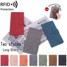 PU Leather RFID Blocking Passport Case Cover Travel Slim Wallet ID Card Holder